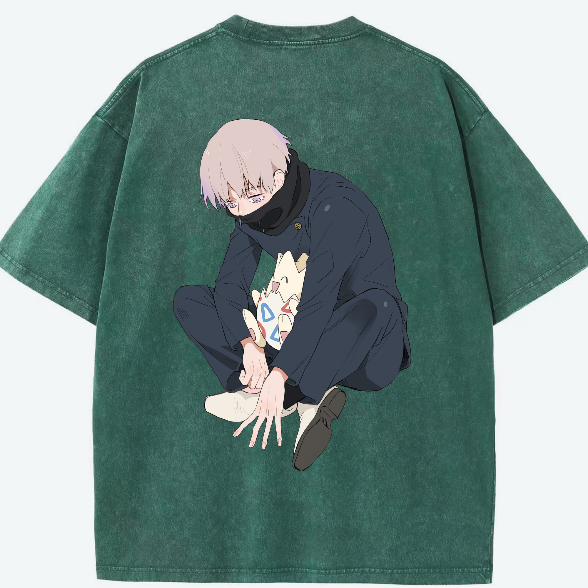 （画像用） 呪術廻戦 Jujutsu Kaisen 綿100% ヴィンテージ風 半袖Tシャツ（背面プリント）